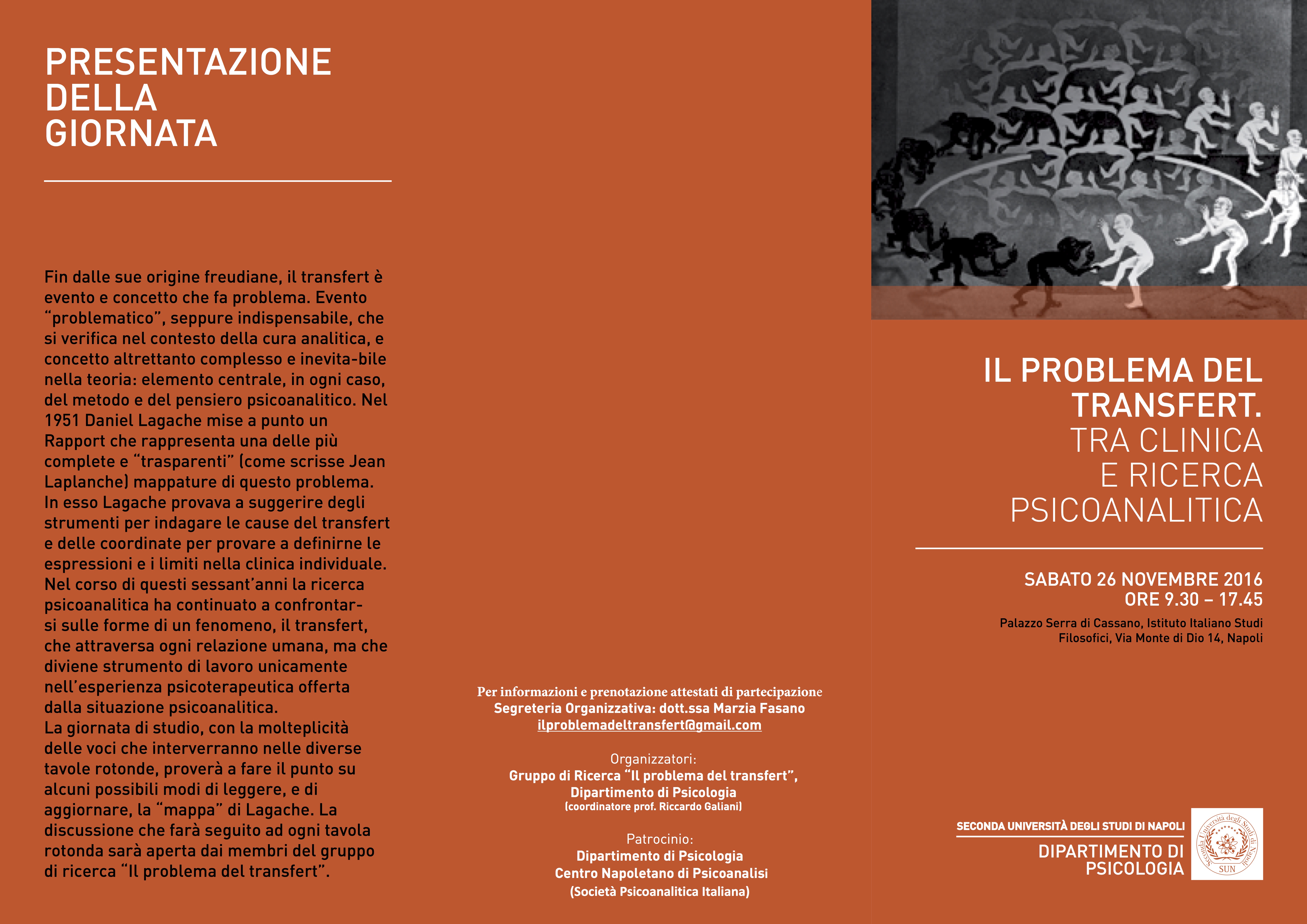 brochure giornata di studio Il probllema del transfert NAPOLI 26 NOVEMBRE